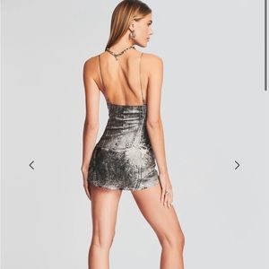 Retrofete Rylynn silk mini dress